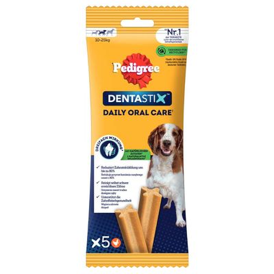 Dental care snack: Pedigree Dentastix for medium-sized dogs (22-55 lbs) 5 Sticks