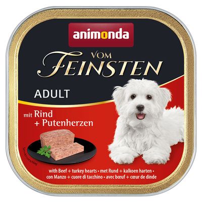 Animonda vom Feinsten Adult Grain-Free Beef & Turkey Hearts 5 oz